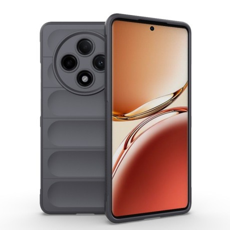 Силіконовий чохол Magic Flannel для OPPO A3 Pro 5G - темно-сірий