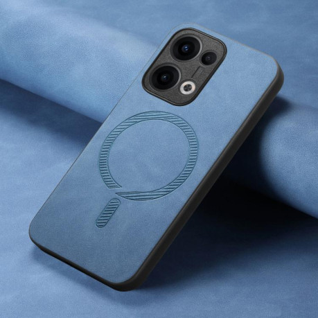 Чохол Retro MagSafe Magnetic PU на OPPO Reno13 Pro 5G - синій