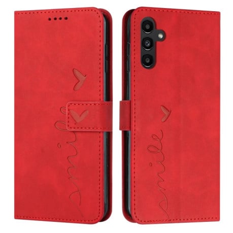 Чехол-книжка Retro Skin Feel Amile для Samsung Galaxy A35 - красный