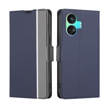 Чохол-книжка Twill Texture Side Button для Realme GT Neo5 SE - синій