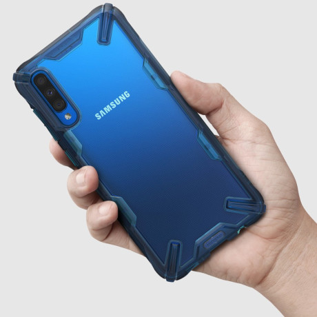 Оригінальний чохол Ringke Fusion X durable на Samsung Galaxy A50/A50s/A30s blue (FUSG0022)