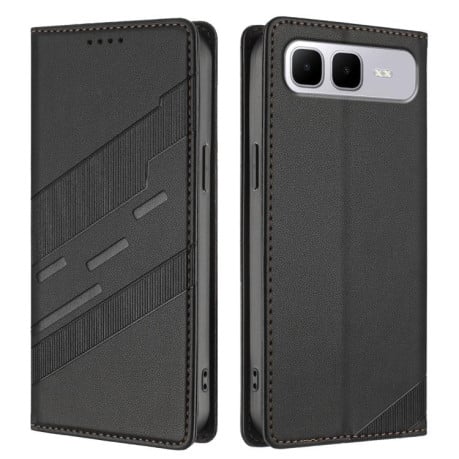 Чохол-книжка з фактурою Multi-functional Wallet Retro на Infinix Smart 10 Plus 4G - чорний
