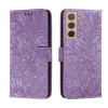 Чехол-книжка Lace Flower для Samsung Galaxy S22 5G - фиолетовый
