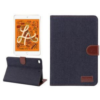Чехол- книжка Denim Leather Case на iPad Mini 5 2019 / iPad Mini 4-черный
