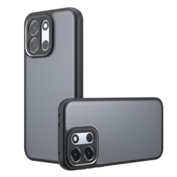 Противоударный чехол Armor Precise Hole гибрид на OnePlus Turbo 6 / 6V / Nord 6 — матовый/чёрный