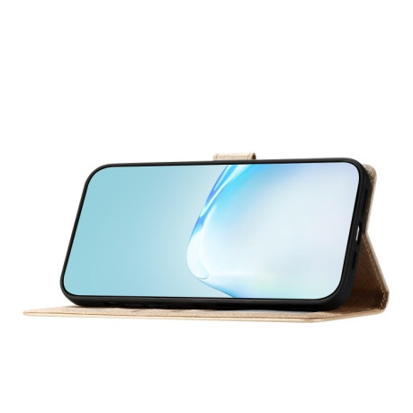 Чехол-книжка Silk Texture Horizontal Flip Leather для OnePlus 13 - золотой