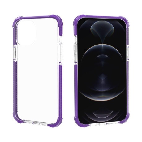 Ударозащитный чехол Four-corner на iPhone 14/13 - фиолетовый