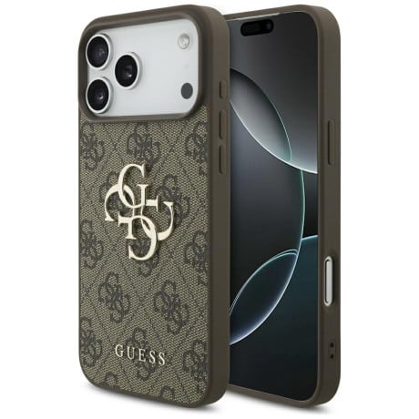 Оригинальный чехол Guess 4G Big Logo на iPhone 17 Pro Max - Brown