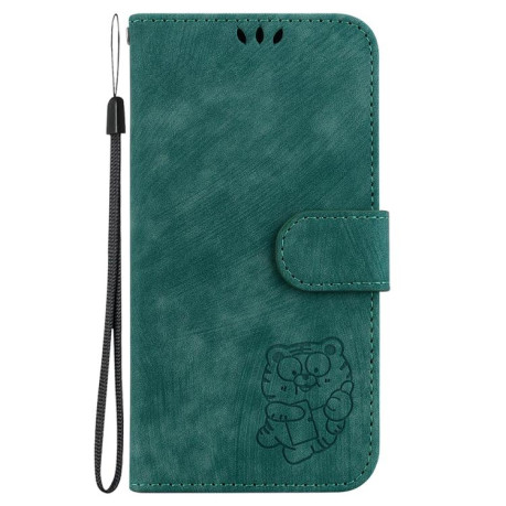 Чохол-книжка Little Tiger Embossed Leather на Xiaomi Redmi Note 14 4G 164.48mm - зелений