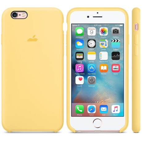 Силіконовий чохол Silicone Case Yellow для iPhone 6/6S