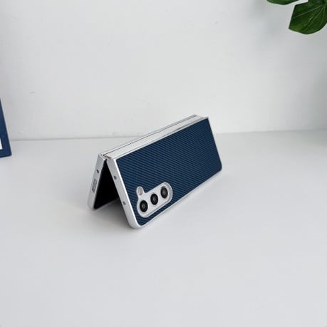 Чехол Kevlar Carbon Fiber Ultra-thin на Samsung Galaxy Fold 7 - синий