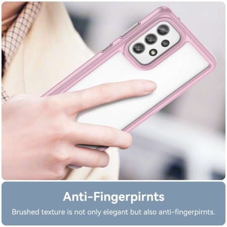 Протиударний чохол Colorful Acrylic Series Samsung Galaxy A73 5G - ніжно-рожевий
