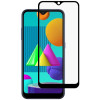 Захисне скло 3D Full Glue Full Samsung Galaxy M01 - прозоро-чорне