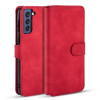 Чохол-книжка DG.MING Retro Oil Side Samsung Galaxy S21 FE - червоний