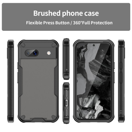 Противоударный чехол Armor Glaze PC Hybrid для Google Pixel 8a - черный