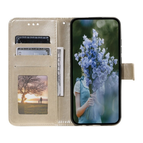 Чохол-книжка Totem Flower для Xiaomi 15 - золотий