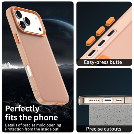 Противоударный чехол Candy Series для iPhone 17 Pro Max - оранжевый