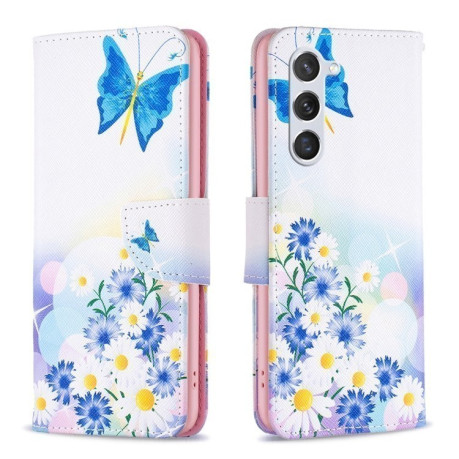Чехол-книжка Colored Drawing Pattern для Samsung Galaxy S25 5G - Love