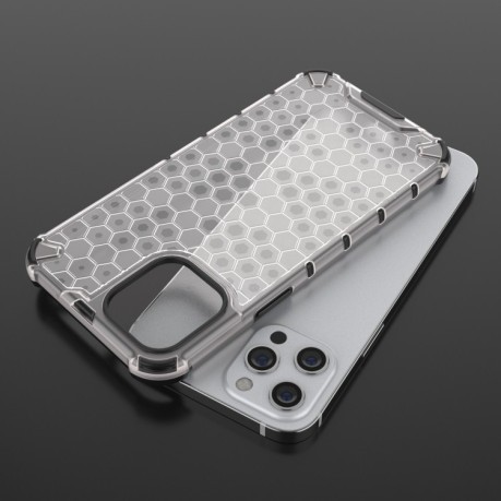 Противоударный чехол Honeycomb на iPhone 13 Mini - синий