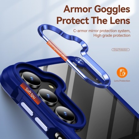 Противоударный чехол Lens Protection на Samsung Galaxy A16 5G - синий