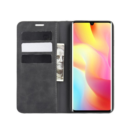 Чехол-книжка Retro-skin Business Magnetic на Xiaomi Mi Note 10 Lite - черный