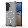 Чехол Grating Solid Color MagSafe Magnetic для Samsung Galaxy S26+ 5G — светло-серый