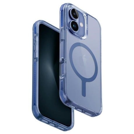 Оригинальный чехол UNIQ Combat Magclick Charging на iPhone 16 - Blue