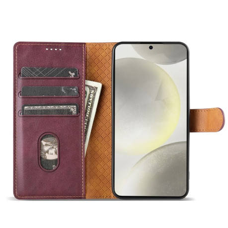Чехол-книжка N.BEKUS CSJ-P1 Solid Color Leather на Google Pixel 8a - винно-красная