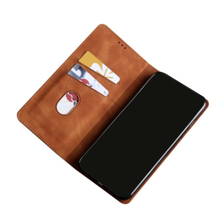Чохол-книжка Retro Skin Feel Business Magnetic на Samaung Galaxy S22 Plus 5G - світло-коричневий