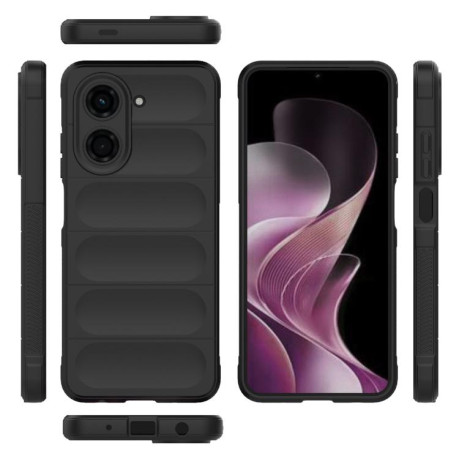 Силиконовый чехол Magic Flannel для Xiaomi Redmi A5 4G 171.7mm / Xiaomi Poco C71 4G - черный