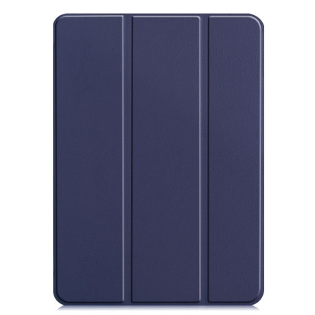 Чехол-книжка Custer Pattern Pure Color на iPad Pro 11 2024 - синий