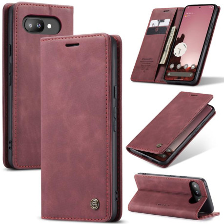 Чехол-книжка CaseMe-013 Multifunctional на Google Pixel 9a - красный