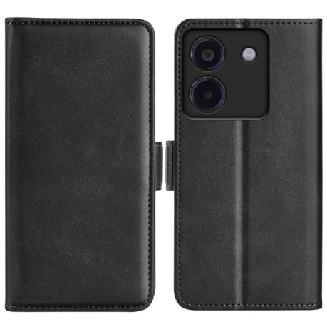 Чехол-книжка Dual-side Magnetic Buckle для Xiaomi Poco M7 Pro 5G - черный
