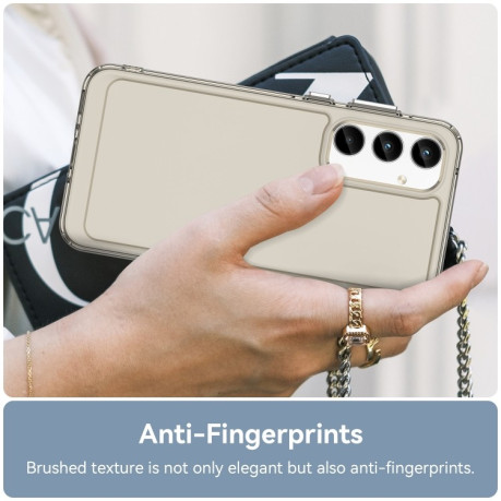 Противоударный чехол Candy Series для Samsung Galaxy A35 5G - прозрачно-серый