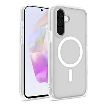 Протиударний магнітний чохол Skin-Friendly Magnetic Shockproof TPU+PC на Samsung Galaxy A36 / A37 5G — білий