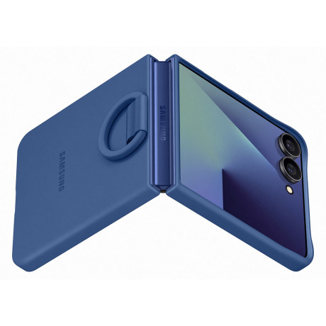 Оригинальный чехол Samsung Ring Case на Samsung Galaxy Flip 7 - Blue(EF-PF766TNEGWW)