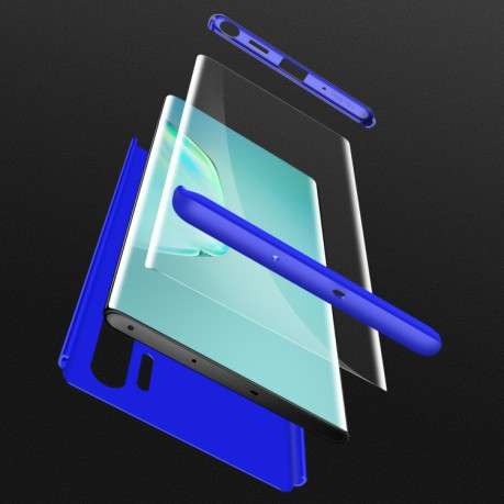 Противоударный чехол GKK Three Stage Splicing Full Coverage на Samsung Galaxy Note10+Plus- синий