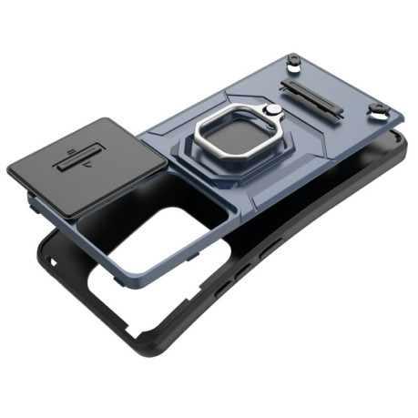 Противоударный чехол Sliding Camshield для Xiaomi Redmi Note 13 Pro 4G / POCO M6 Pro 4G   - синий