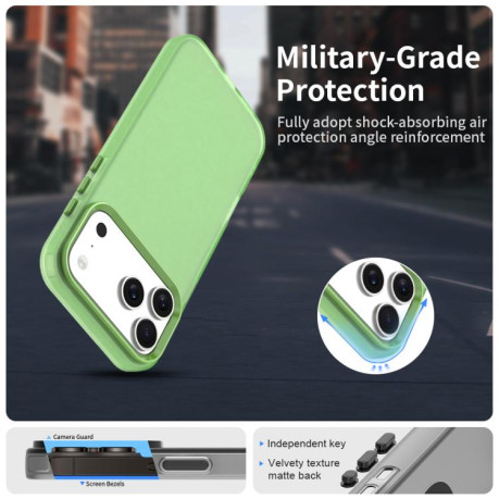 Противоударный чехол Candy Series для iPhone 17 Pro Max - зеленый