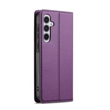 Чохол-книжка LC.IMEEKE L1 Series Frosted Fine Texture для Samsung Galaxy S25+ 5G - фіолетовий