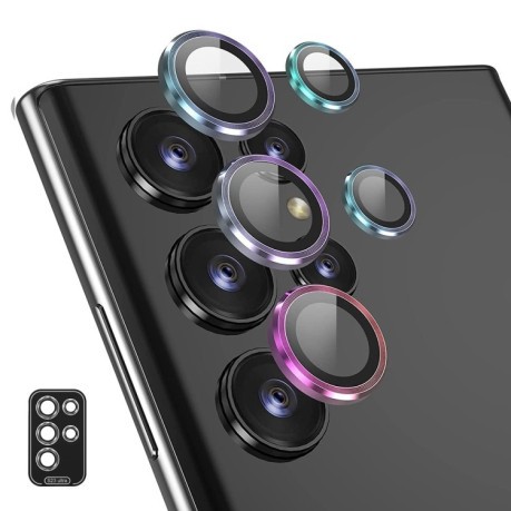 Защитное стекло на камеру ENKAY Aluminium для Samsung Galaxy S23 Ultra 5G - разноцветное