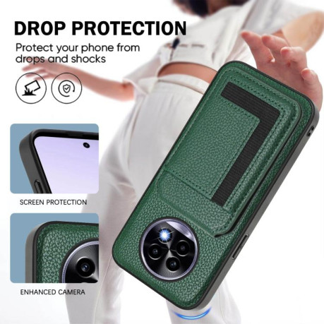 Чохол CX01 Detachable Magsafe Magnetic Card Bag для Realme 13 Pro / 13 Pro+ - Green