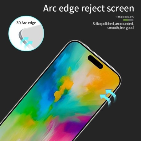 Защитное стекло MOFI 9H 3D Full Screen на iPhone 16 Pro Max - черное