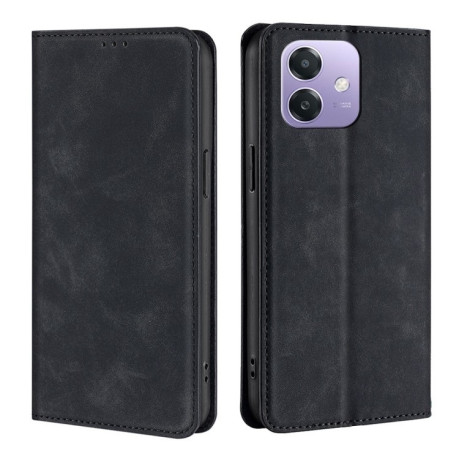 Чехол-книжка Retro Skin Feel Business Magnetic на OPPO A3/A3x/A40m - черный