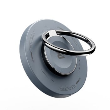 Бездротова зарядка ROCK W51 15W Magnetic Ring Holder 3 in 1 Wireless Charger - чорна