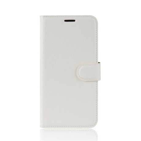 Шкіряний чохол-книжка Litchi Texture на Samsung Galaxy A20/A30-білий