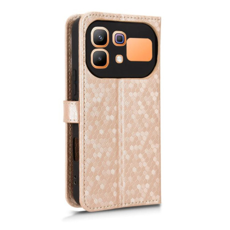 Чохол-книжка Honeycomb Dot на Infinix Note 60 5G / 60 Pro 5G — золотий