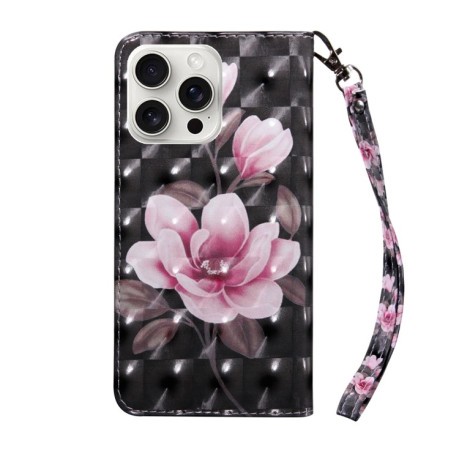 Чехол-книжка 3D Painting для iPhone 16 Pro Max - Flower
