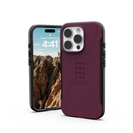 Оригінальний чохол UAG Civilian для iPhone 16 Pro - Red