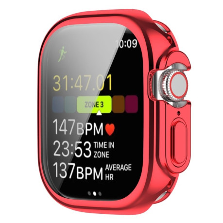 Противоударная накладка Electroplating для Apple Watch Ultra 49mm - красная